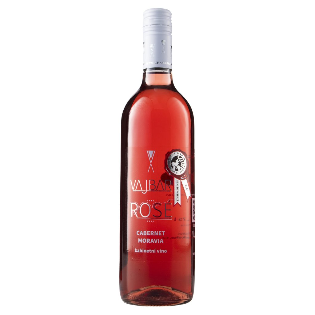 Cabernet Moravia Rosé 2018, polosuché, Vinařství Vajbar