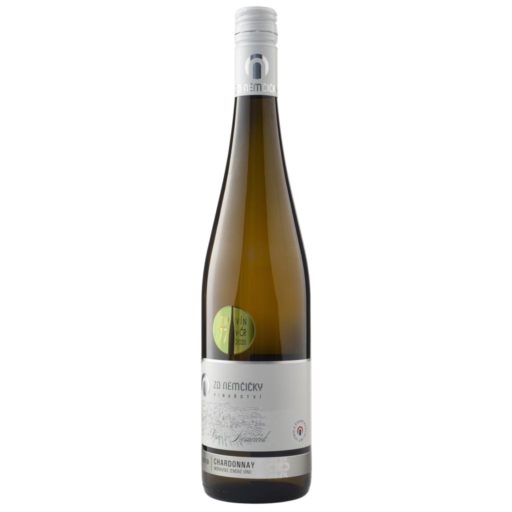 Chardonnay 2019, polosladké, ZD Němčičky