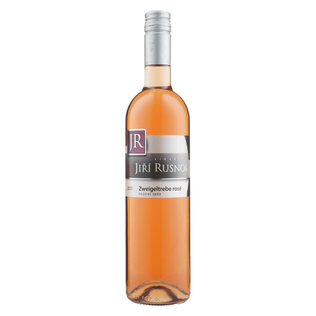 Zweigeltrebe rosé 2021, polosuché, Vinařství Jiří Rusnok