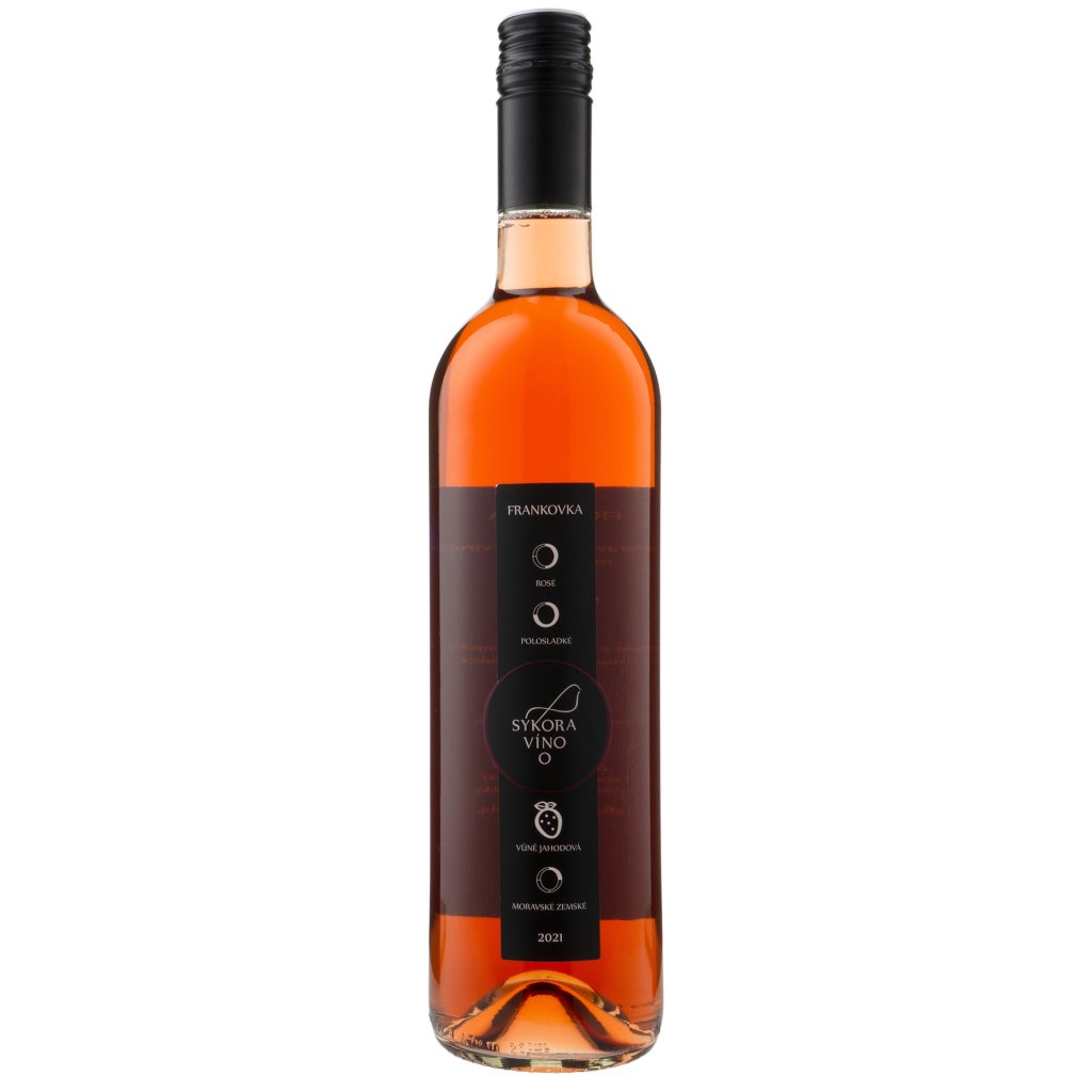 Frankovka rosé 2021, polosladké, Víno Sýkora