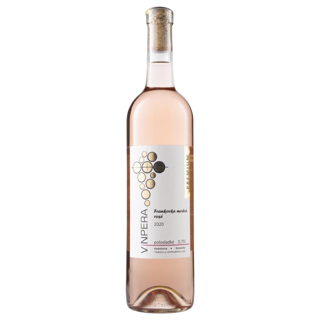 Frankovka modrá rosé 2020, polosladké, ViNPERA