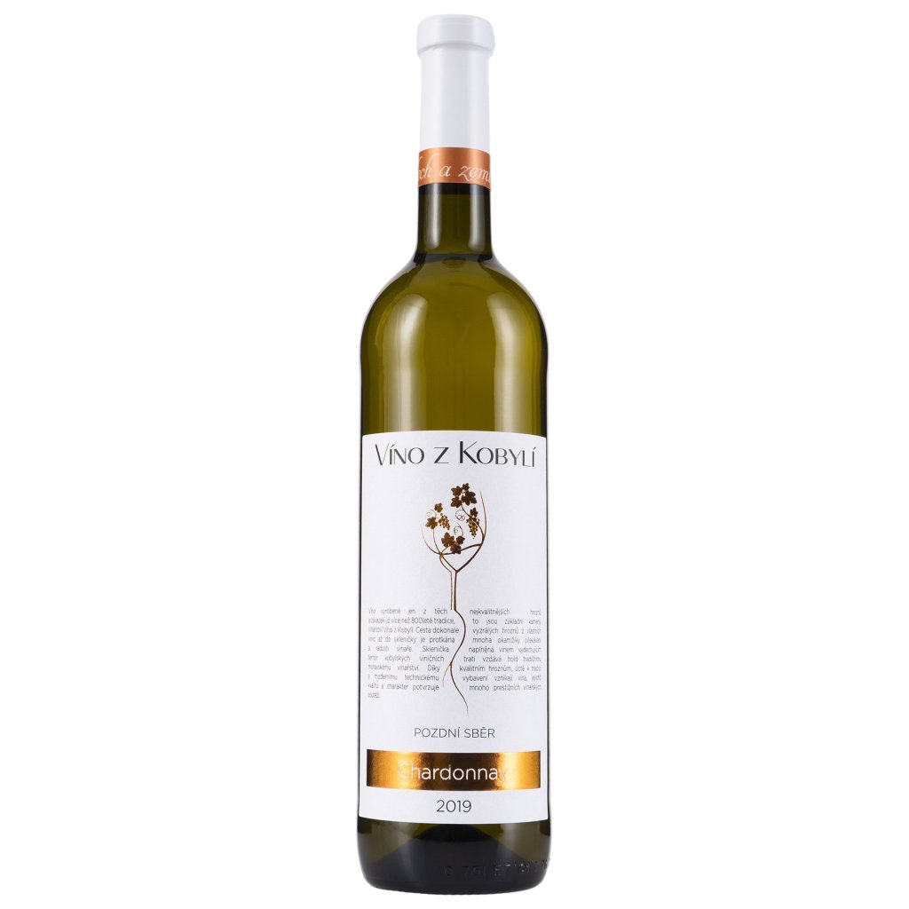 Chardonnay 2019, polosuché, Víno z Kobylí