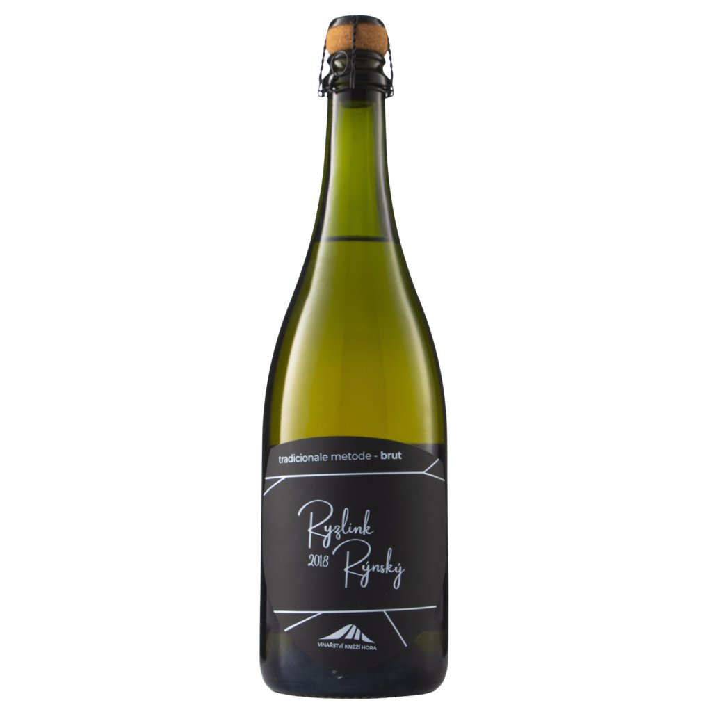 Sekt Rizling rýnsky Brut 2018, suché, Vinařství Kněží hora