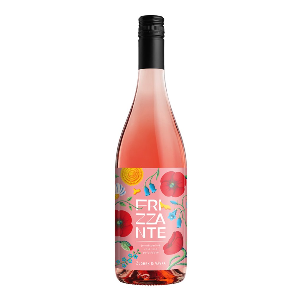 Frizzante Rosé, polosladké, ZLOMEK & VÁVRA