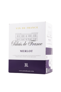 Bag in Box Merlot, suché,  Palais de France, 3l