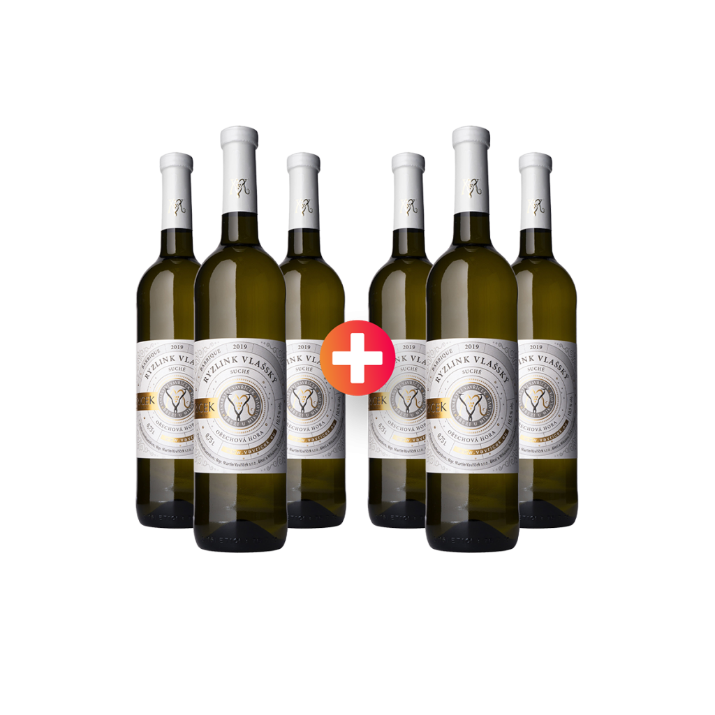 3 + 3  ZADARMO Rulandské šedé BARRIQUE 2019, suché, Rodinné vinařství Vavříček