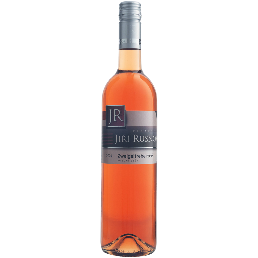 Zweigeltrebe rosé 2024, polosuché, Vinařství Jiří Rusnok