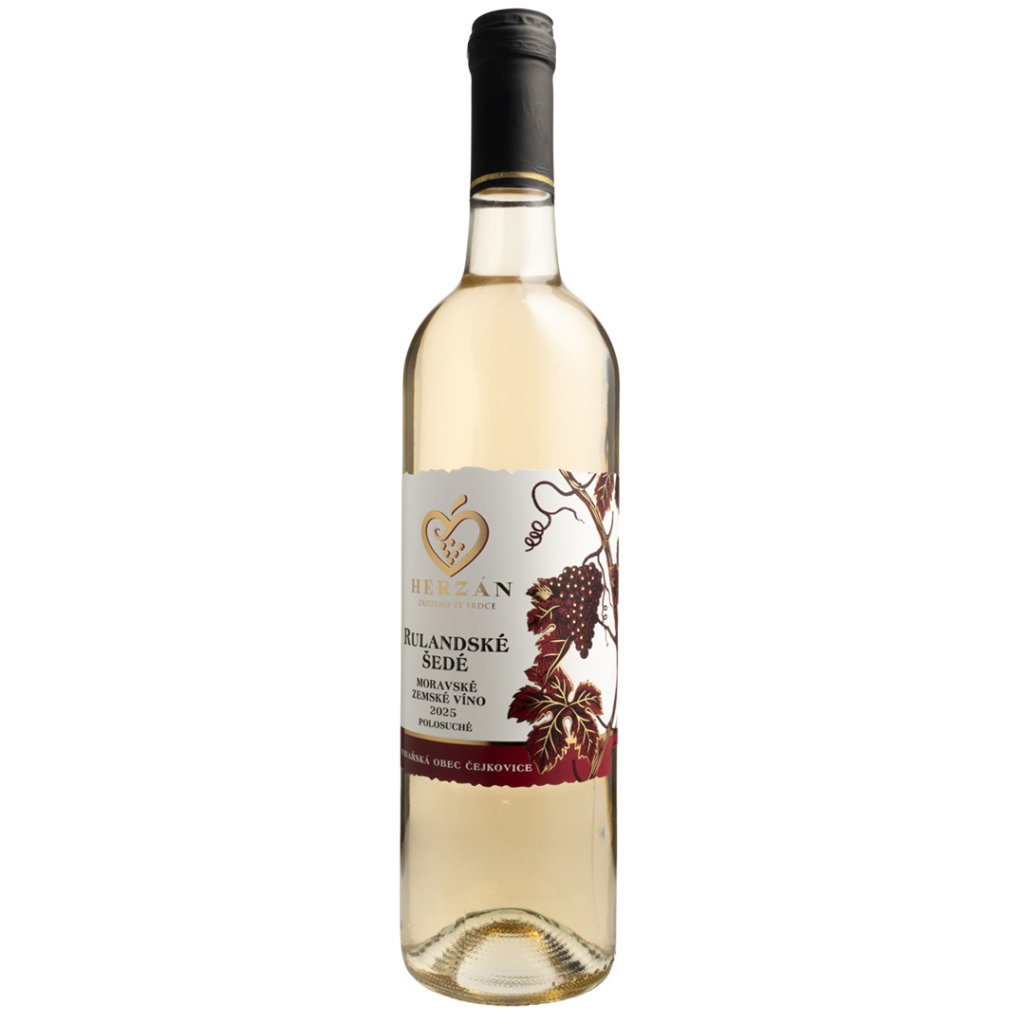 Rulandské šedé 2025, suché, Víno Herzán